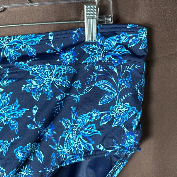 Lands' End Women's 14, 14 LONG High Waisted Bikini Bottoms Control Chlorine - Picture 3 of 6